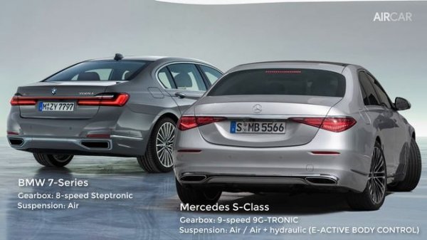 Mercedes S-Class 2021 Vs BMW 7-Series 2020 | Design & Dimensions Comparison | Aircar
