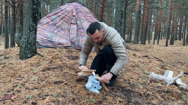Один в холодном, дождливом лесу| Снято на IPHONE #tiktok #nature #trevel #russia #iphone #forest смотреть онлайн