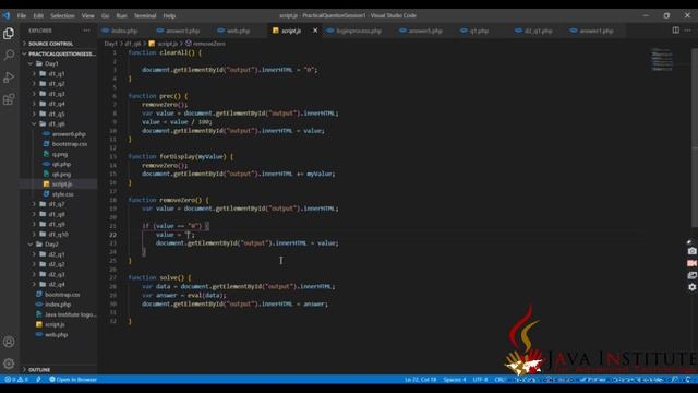 WEB Application Development - Question & Answer 06 - Java institute смотреть онлайн
