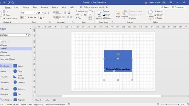 Adding Text To Microsoft Visio Shapes and Moving Text Around Shapes смотреть онлайн