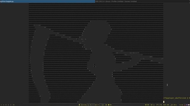 Colored ASCII video inside the terminal using Python смотреть онлайн