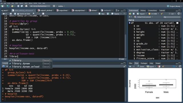 Mann-Whitney-Wilcoxon-test in R - calculation and interpretation смотреть онлайн