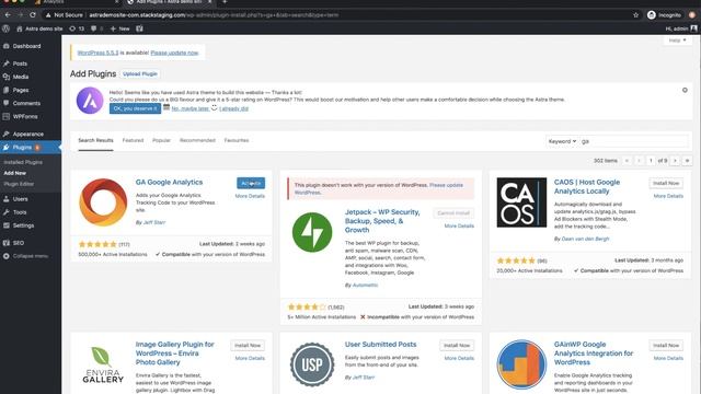 Installing Google Analytics 4 on your WordPress site using the GA Google Analytics plugin смотреть онлайн