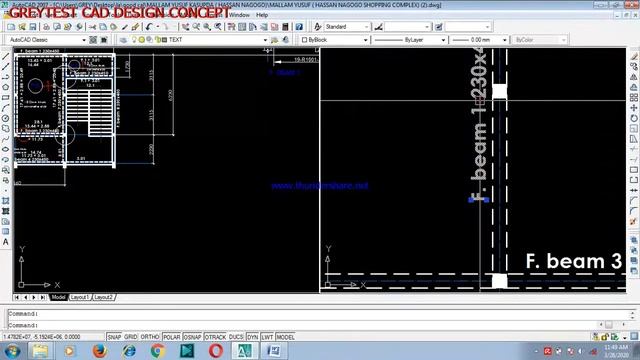 slab & beam layout using autocad best for beginners смотреть онлайн