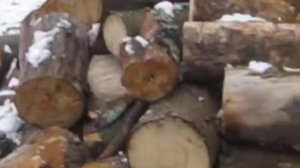 Заготовка дров на зиму. Колка дров.