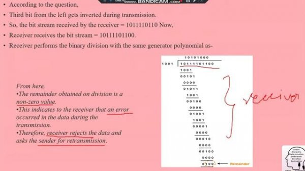 ERRORS | CRC | ERROR RECOVERY | NETWORKING | DATA COMMUNICATION | PART II | CINDERBLOOM !
