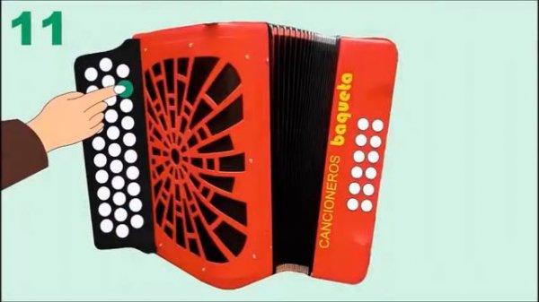 SEGUNDA CANCION VALLENATA acordeón CINCO LETRAS GCF y ADG