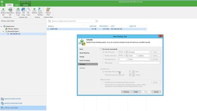 Crear tarea de Backup programada en Veeam Backup & Replication смотреть онлайн