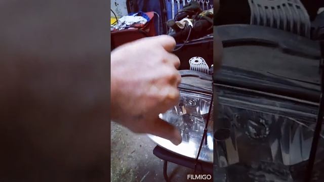 ремонт фары KIA SPECTRA. смотреть онлайн