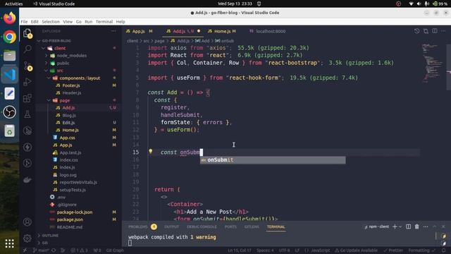 Go Fiber | React and Go Fiber | Full Stack Golang Project | Part 13 | Grow Your Skill смотреть онлайн