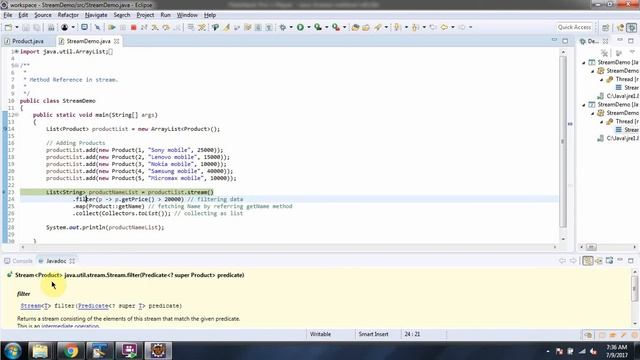 How to use method reference in Java 8 Stream? | Java 8 streams tutorial | Streams in Java 8 смотреть онлайн
