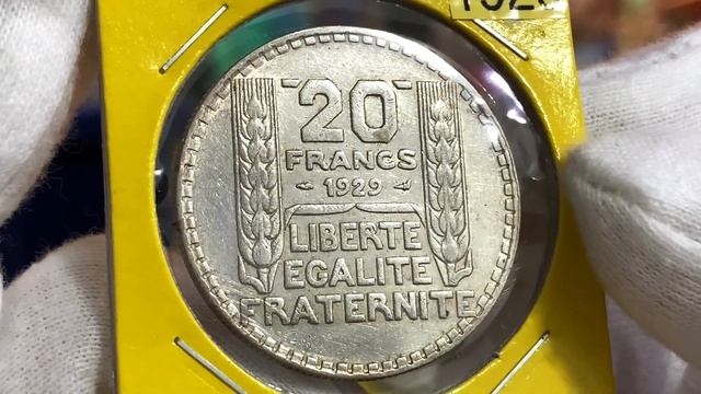 Pre-WW2 French 20Francs #silvercoins ... spot the RARE coin! смотреть онлайн