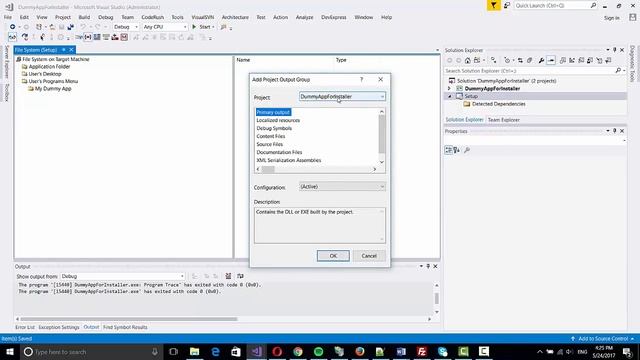 How to create Setup exe file in Visual Studio 2017 2015 or 2013 смотреть онлайн
