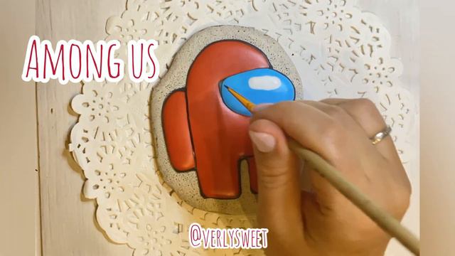 Рисуем на прянике героя из игры Among us #amongus смотреть онлайн