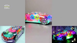 Прозрачная самодвижущаяся машинка со световыми и музыкальными эффектами