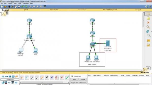 22.Видео уроки Cisco Packet Tracer. Курс молодого бойца. WiFi