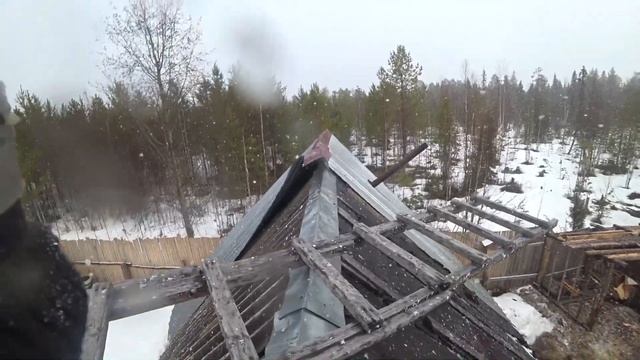 ШТОРМ НА ДАЧЕ /СОРВАЛО КРЫШУ ЛЕЗУ НА КОНЁК смотреть онлайн