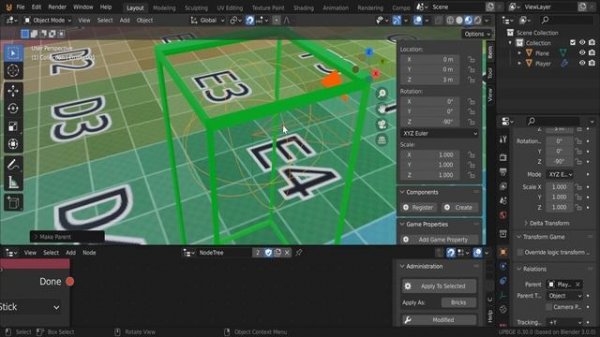 UPBGE: Logic Node Tutorial #3 Gamepad Camera Look Input - Analogue/Axis Controls