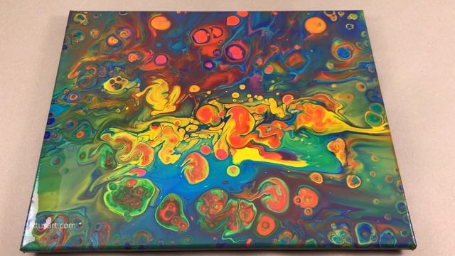 1 Hour Satisfying Acrylic Pour Painting With Different Techniques And Results