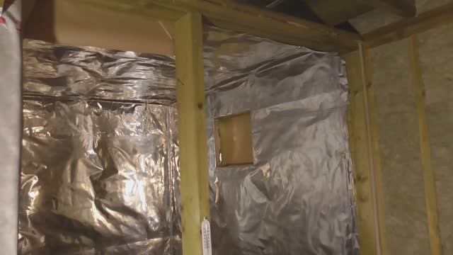 Фольгированная пароизоляция в парной каркасной бани. смотреть онлайн