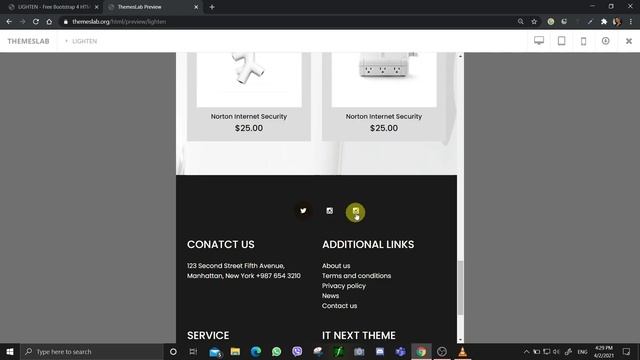 Lighten: Free Bootstrap 4 HTML5 Business Website Template смотреть онлайн