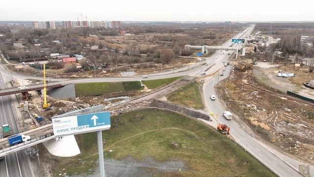 Строительство путепровода на 25км Ленинградского шоссе смотреть онлайн