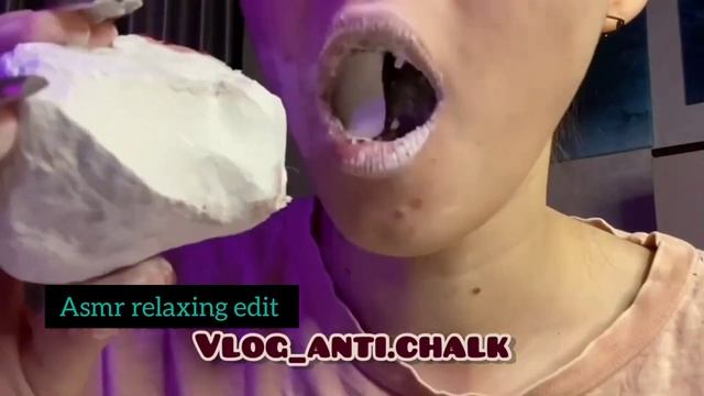 Dry Chalk Crunch//Asmrchalk #Asmr Relaxing Edit By @Vlog_Anti.Chalk#crunchy #asmrchalk #roadto1k