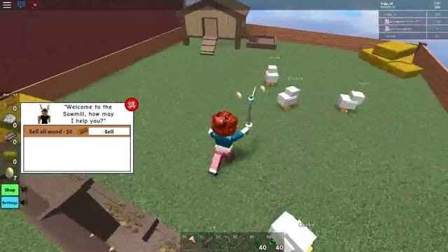 Roblox #7 Учусь летать и кормлю кур смотреть онлайн
