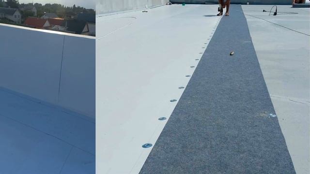 Гідроізоляція плоскої покрівлі ПВХ мембраною Bauder 15U