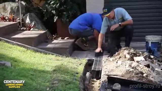 Поверхностный дренаж Установка дренажных желобов смотреть онлайн
