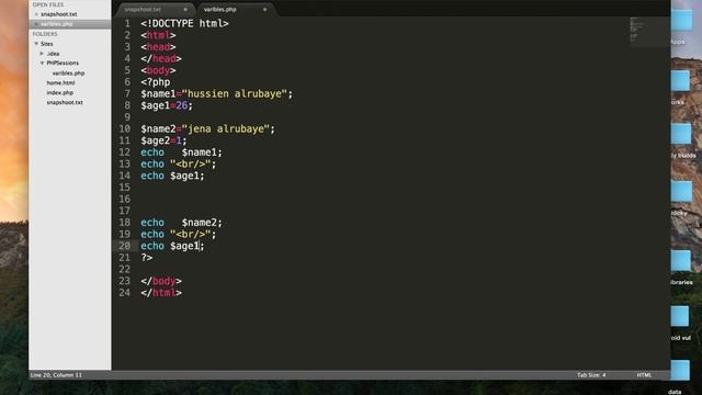 7- php|| variables المتغيرات смотреть онлайн