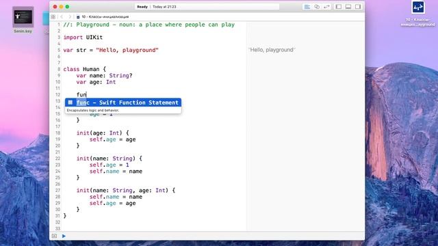 Swift. Часть 10 - Классы: конструкторы классов смотреть онлайн