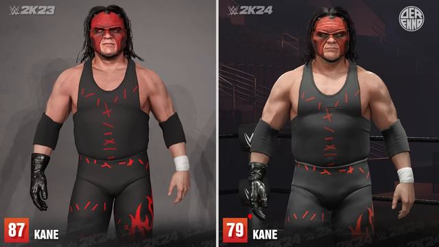 WWE 2K24 Vs WWE 2K23 | Alle MÄNNLICHEN Superstars Im Vergleich!