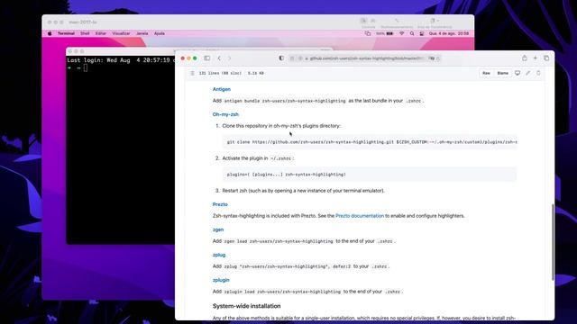 Configurando o ZSH e o Oh-My-Zsh no Mac OS Monterey смотреть онлайн