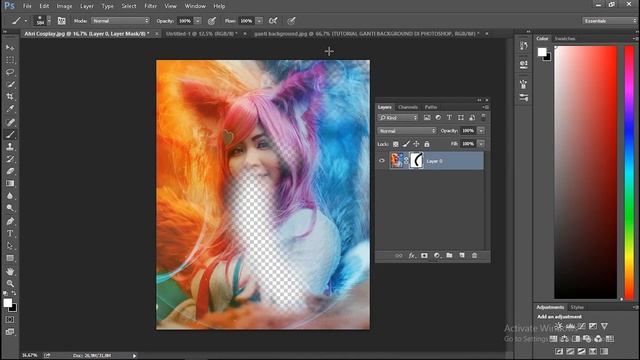 Belajar Layer Photoshop - Cara Menggunakan Photoshop part 1 смотреть онлайн