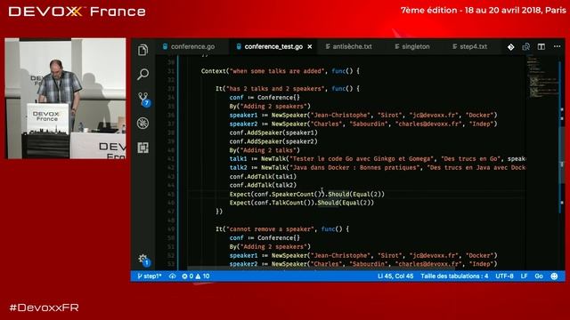 Tester le code Go avec Ginkgo et Gomega (JC. Sirot) смотреть онлайн
