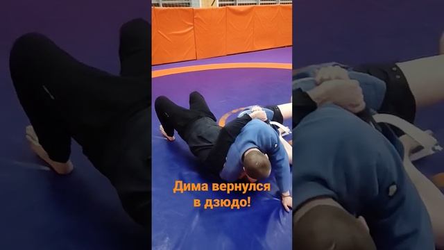 Дима вернулся в дзюдо после двух лет отсутствия. набирает форму! @nechesoff #judo #дзюдо #удержание смотреть онлайн