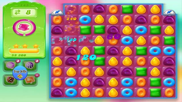 candy crush jelly saga game 💎 Passing level 145 and level 146 💎 смотреть онлайн