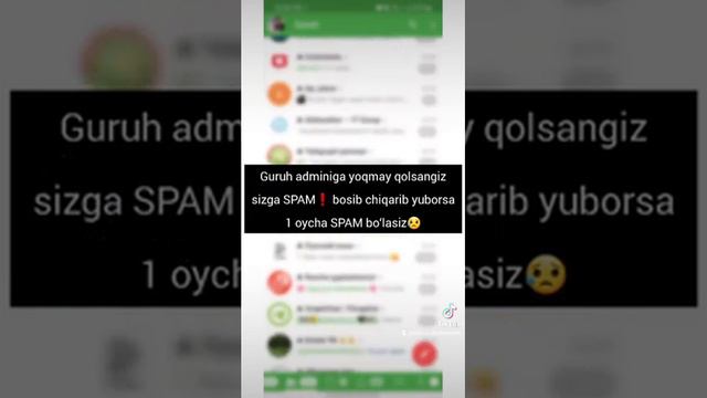 SPAM Dan Chiqish Va Qanday Holatlarda Spam Olishimiz Mumkinligi Toʻgʻrisida Maʼlumot #spam #telegra