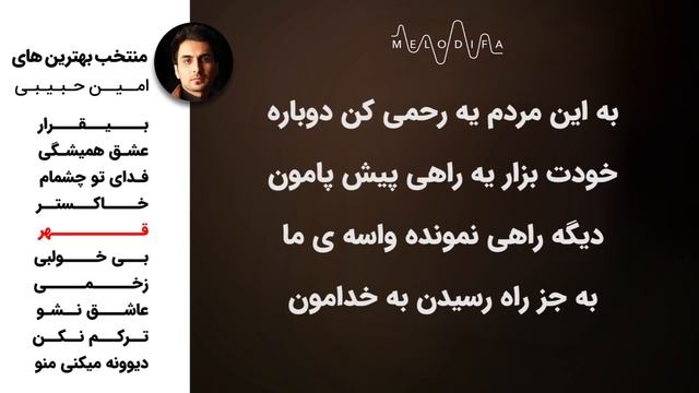 Amin Habibi - TOP10  (امین حبیبی - بهترین آهنگ ها)