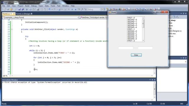 C#.Net Tutorial 9 - Nesting, Exiting, and Continuing Loops, Quotes in Strings смотреть онлайн