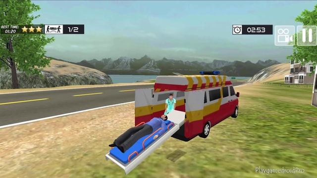 AMBULANCE & HELICOPTER SIM 2 - Walkthrough Gameplay - INTRO (Car Android Game) смотреть онлайн