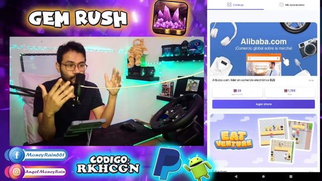 "Gem Rush" App para Ganar Dinero a Paypal! смотреть онлайн