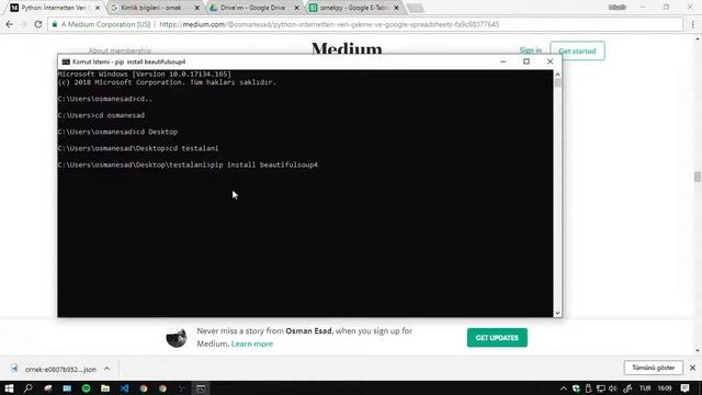 Python: İnternetten Veri Çekme ve Google Spreadsheets смотреть онлайн