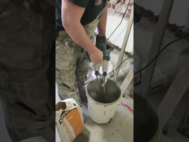 Как быстро размешать шпаклевку | МИКСЕР SCHTAER SP-M210B смотреть онлайн