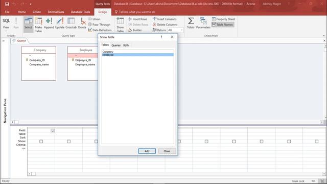 MS Access 2016 - Join Tables That Have No Common Fields смотреть онлайн