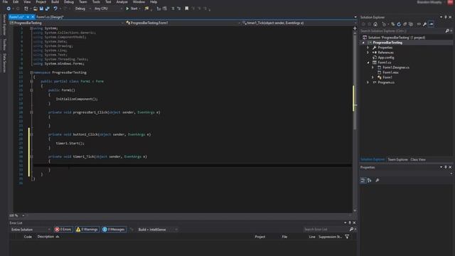Progress Bar in Visual Studio 2015 смотреть онлайн