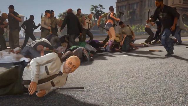 Gta 5 NPC Battle #6 Realistic Graphics Mod Ultrawide 4k Gameplay