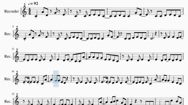 SUPER EASY Recorder Sheet Music: How to play Kaikai Kitan (Jujutsu Kaisen) by Eve смотреть онлайн