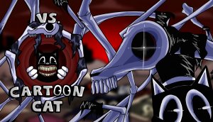 ?Friday Night Funkin'?|?Мультяшный-Картун Кот (На Английском) - Cartoon Cat??|?FNF СНГ?